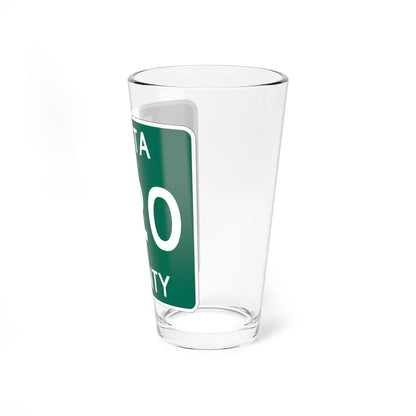 Michigan 420 Delta County (Michigan) (Road Sign) Pint Glass 16oz - Go Mug Yourself
