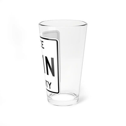 Michigan 421N Luce County (Michigan) (Road Sign) Pint Glass 16oz - Go Mug Yourself