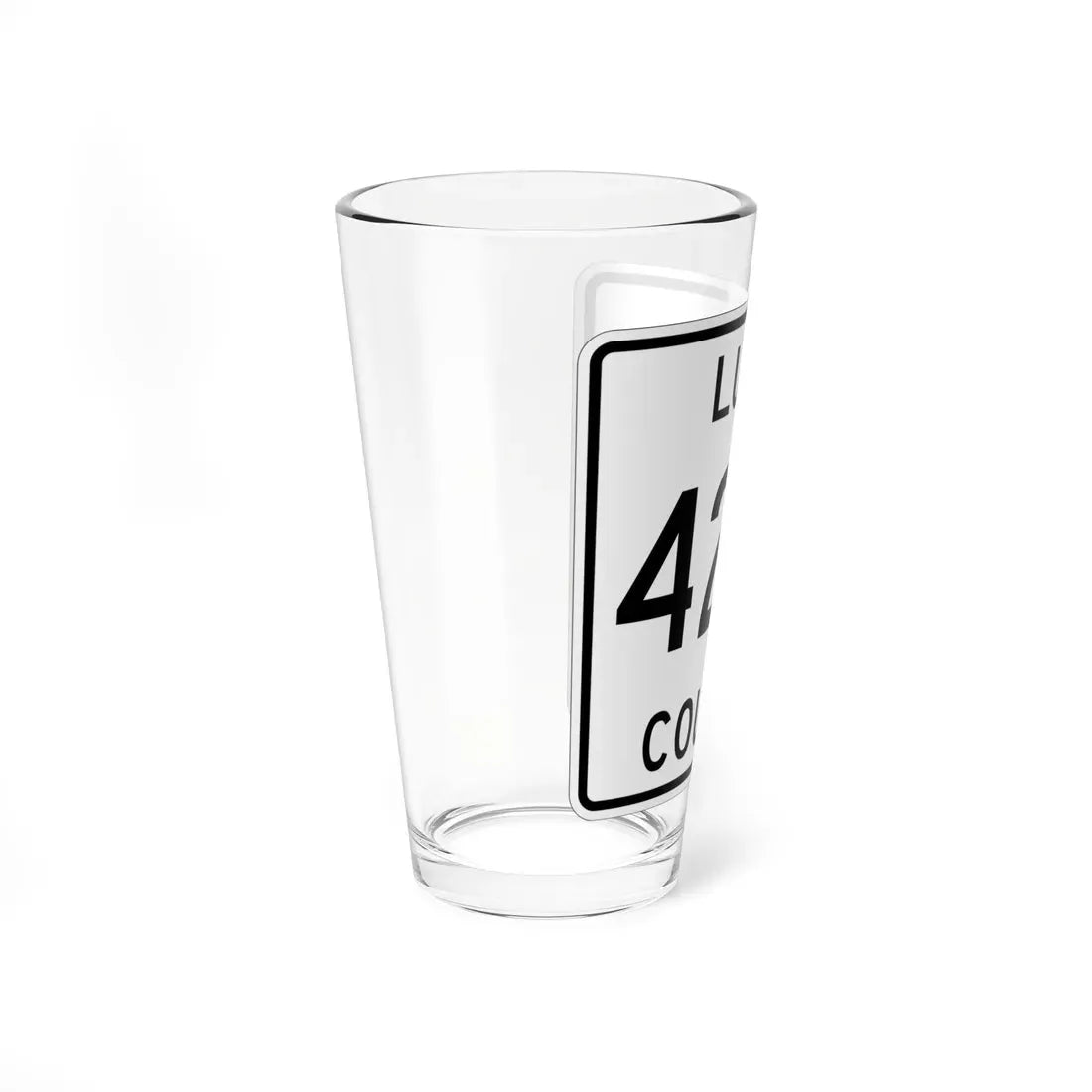 Michigan 421S Luce County (Michigan) (Road Sign) Pint Glass 16oz - Go Mug Yourself