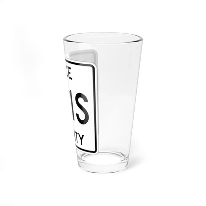 Michigan 421S Luce County (Michigan) (Road Sign) Pint Glass 16oz - Go Mug Yourself