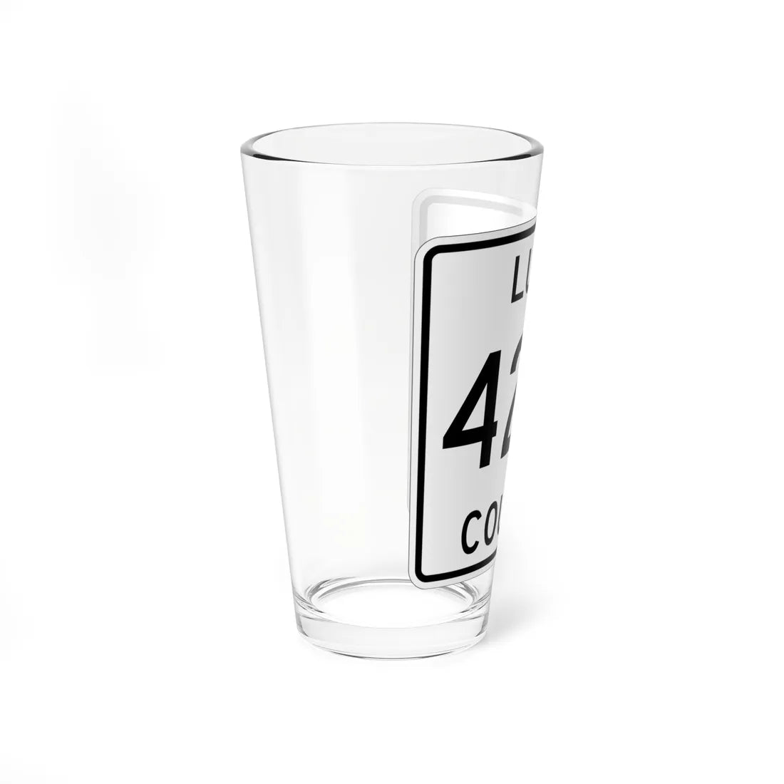 Michigan 421S Luce County (Michigan) (Road Sign) Pint Glss 16oz - Go Mug Yourself