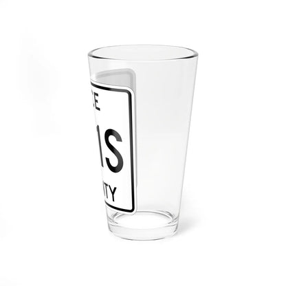 Michigan 421S Luce County (Michigan) (Road Sign) Pint Glss 16oz - Go Mug Yourself