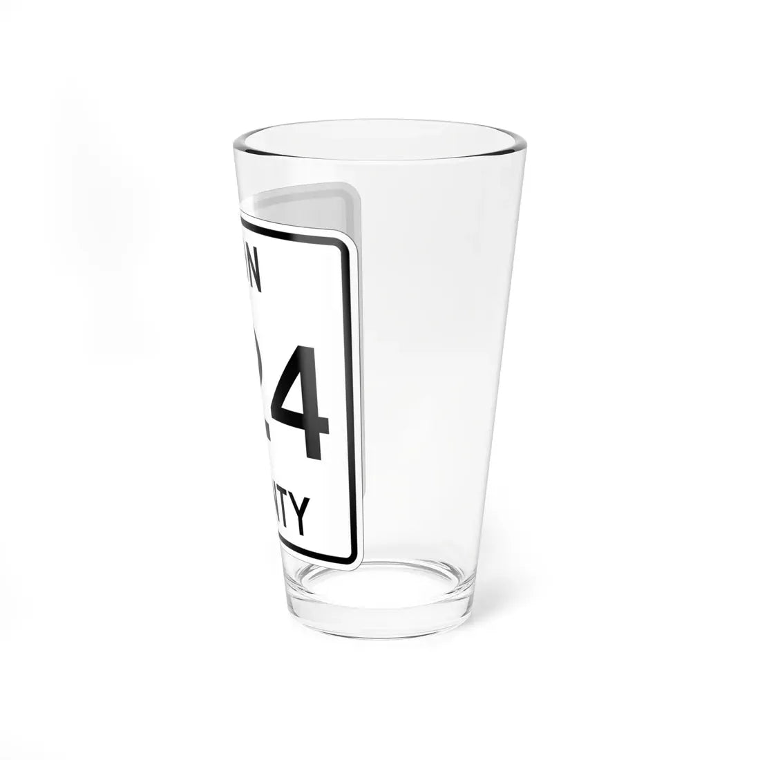 Michigan 424 Iron County (Michigan) (Road Sign) Pint Glass 16oz - Go Mug Yourself