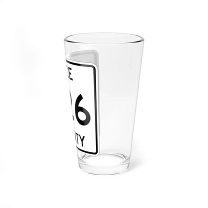 Michigan 426 Luce County (Michigan) (Road Sign) Pint Glass 16oz - Go Mug Yourself