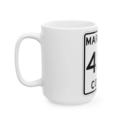 Michigan 426 Marquette County (Michigan) (Road Sign) White Coffee Mug - Go Mug Yourself