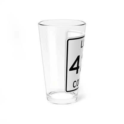 Michigan 427 Luce County (Michigan) (Road Sign) Pint Glass 16oz - Go Mug Yourself