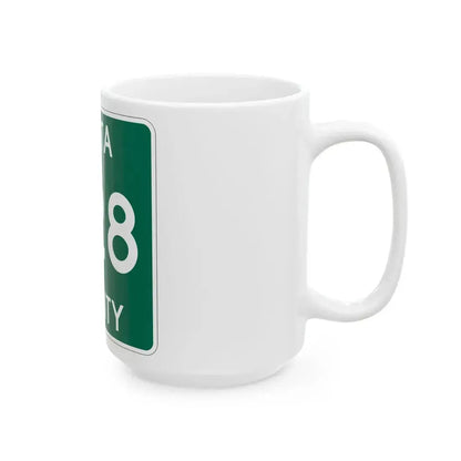 Michigan 428 Delta County (Michigan) (Road Sign) White Coffee Mug - Go Mug Yourself