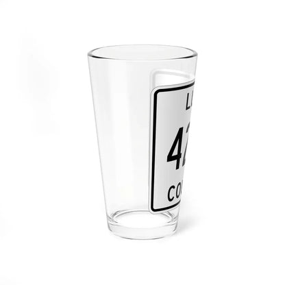 Michigan 428E Luce County (Michigan) (Road Sign) Pint Glass 16oz - Go Mug Yourself