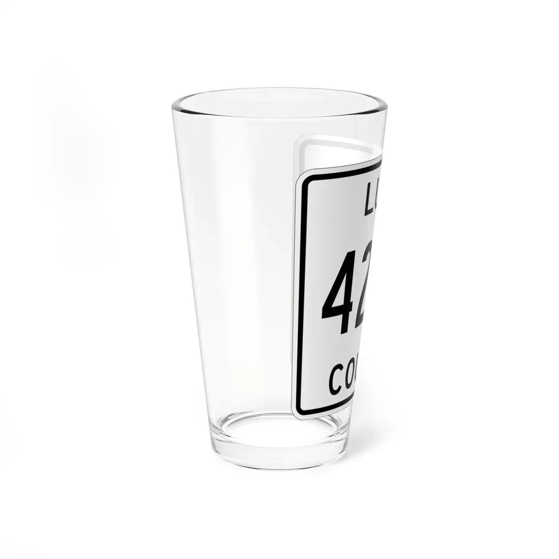 Michigan 428W Luce County (Michigan) (Road Sign) Pint Glass 16oz - Go Mug Yourself