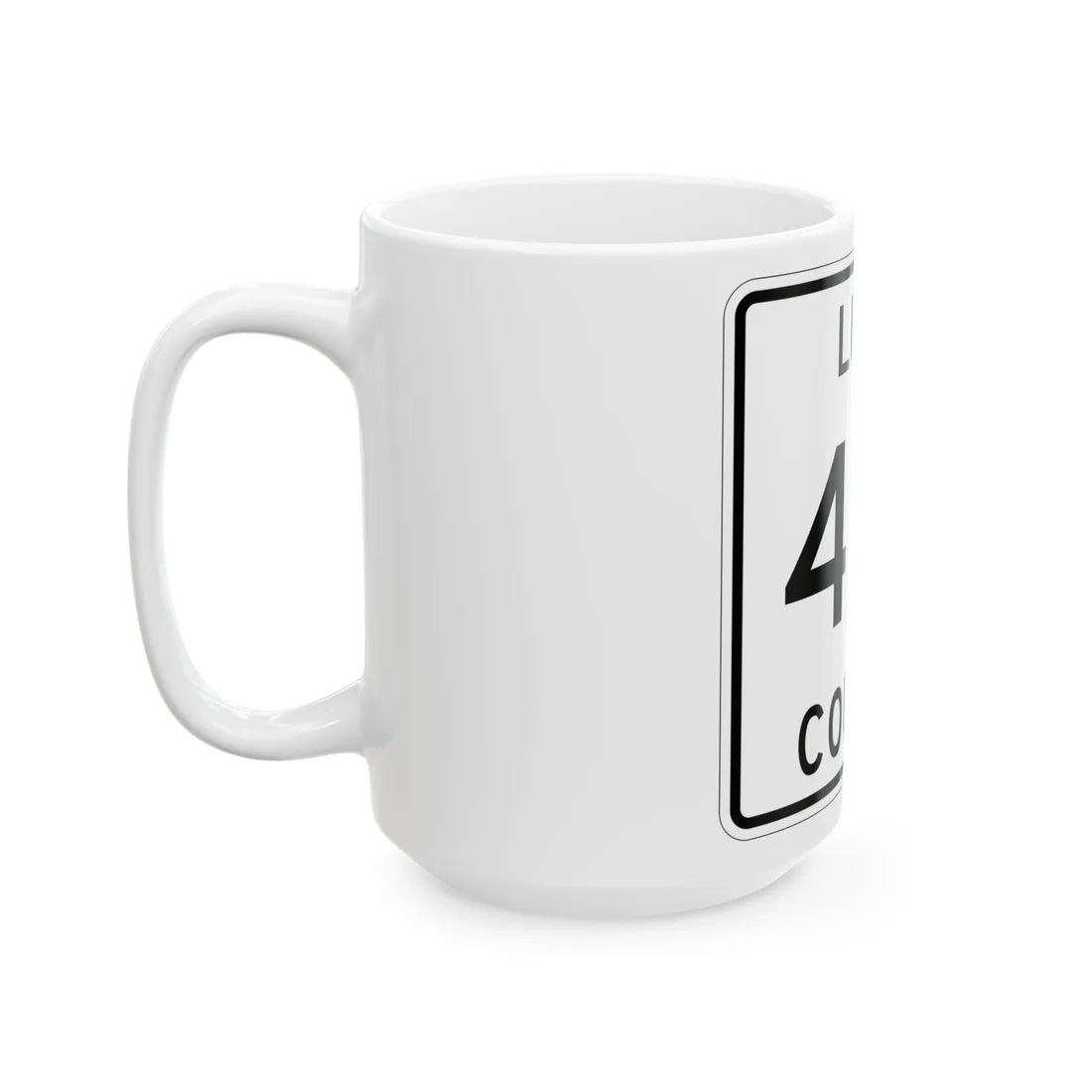Michigan 431 Luce County (Michigan) (Road Sign) White Coffee Mug - Go Mug Yourself