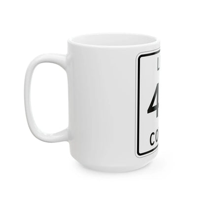 Michigan 431 Luce County (Michigan) (Road Sign) White Coffee Mug - Go Mug Yourself