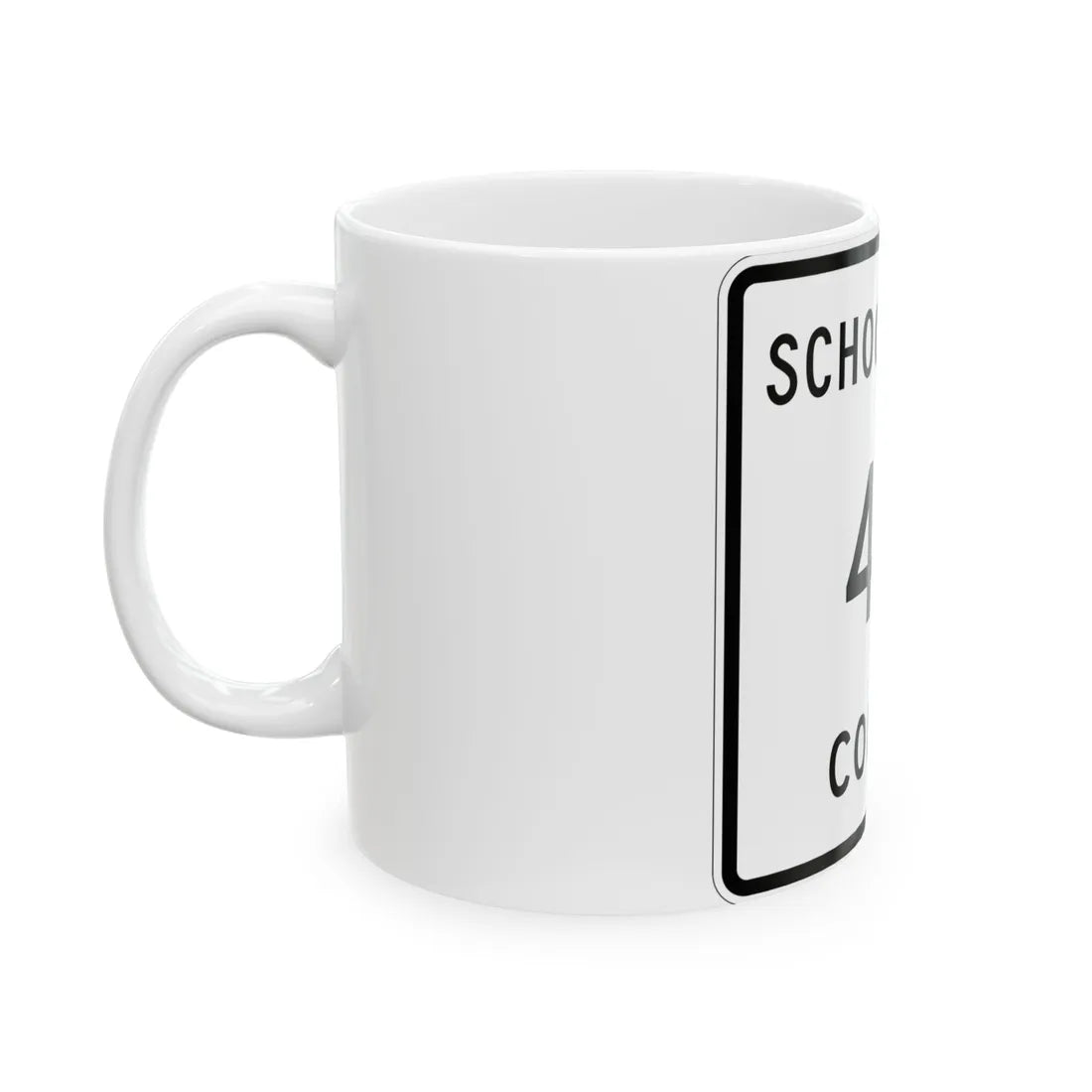 Michigan 431 Schoolcraft County (Michigan) (Road Sign) White Coffee Mug - Go Mug Yourself