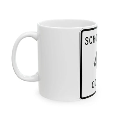 Michigan 431 Schoolcraft County (Michigan) (Road Sign) White Coffee Mug - Go Mug Yourself