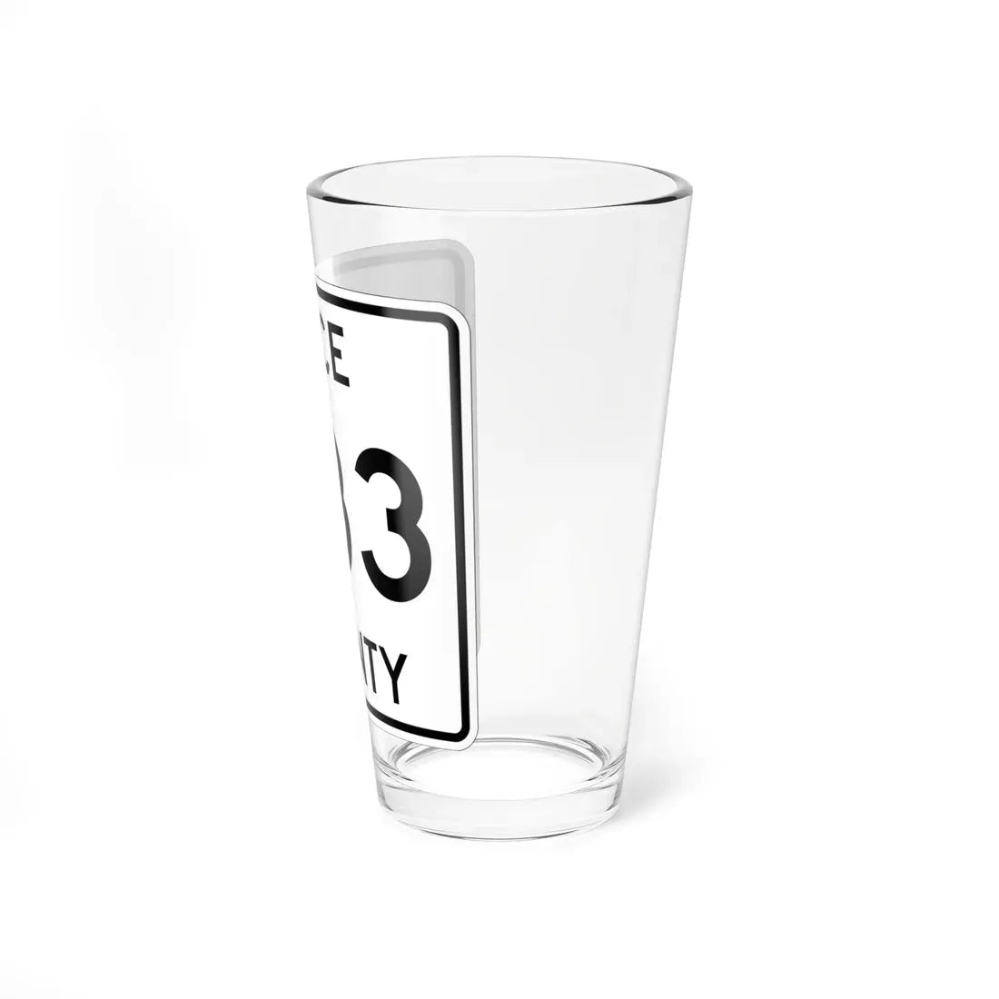 Michigan 433 Luce County (Michigan) (Road Sign) Pint Glass 16oz - Go Mug Yourself