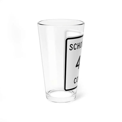 Michigan 433 Schoolcraft County (Michigan) (Road Sign) Pint Glass 16oz - Go Mug Yourself