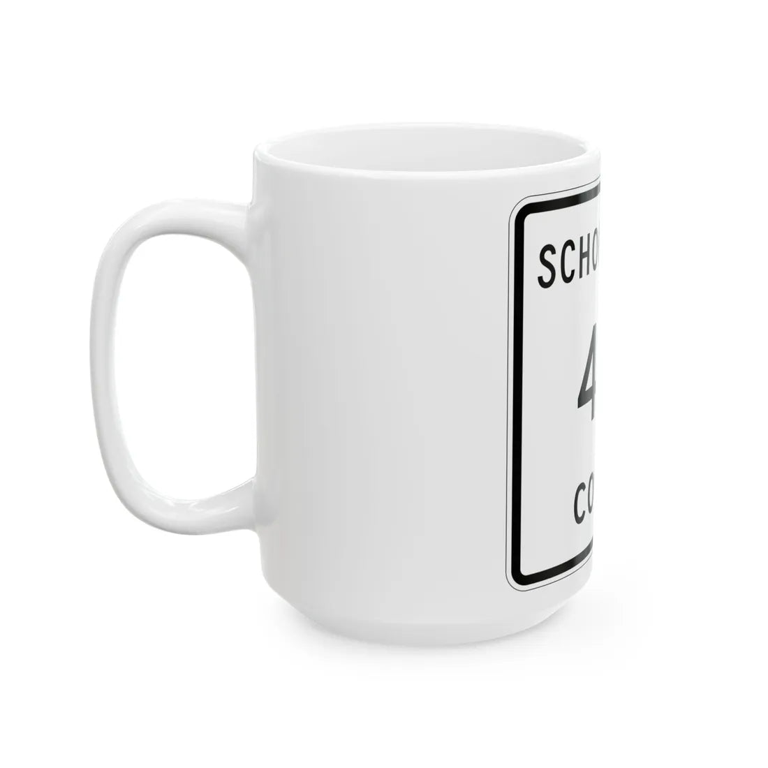 Michigan 433 Schoolcraft County (Michigan) (Road Sign) White Coffee Mug - Go Mug Yourself