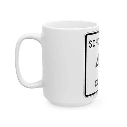 Michigan 433 Schoolcraft County (Michigan) (Road Sign) White Coffee Mug - Go Mug Yourself