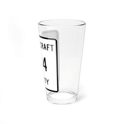 Michigan 434 Schoolcraft County (Michigan) (Road Sign) Pint Glass 16oz - Go Mug Yourself