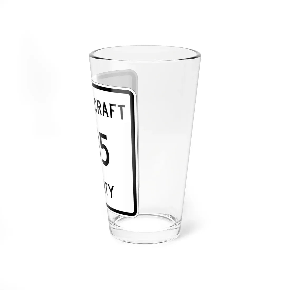 Michigan 435 Schoolcraft County (Michigan) (Road Sign) Pint Glass 16oz - Go Mug Yourself