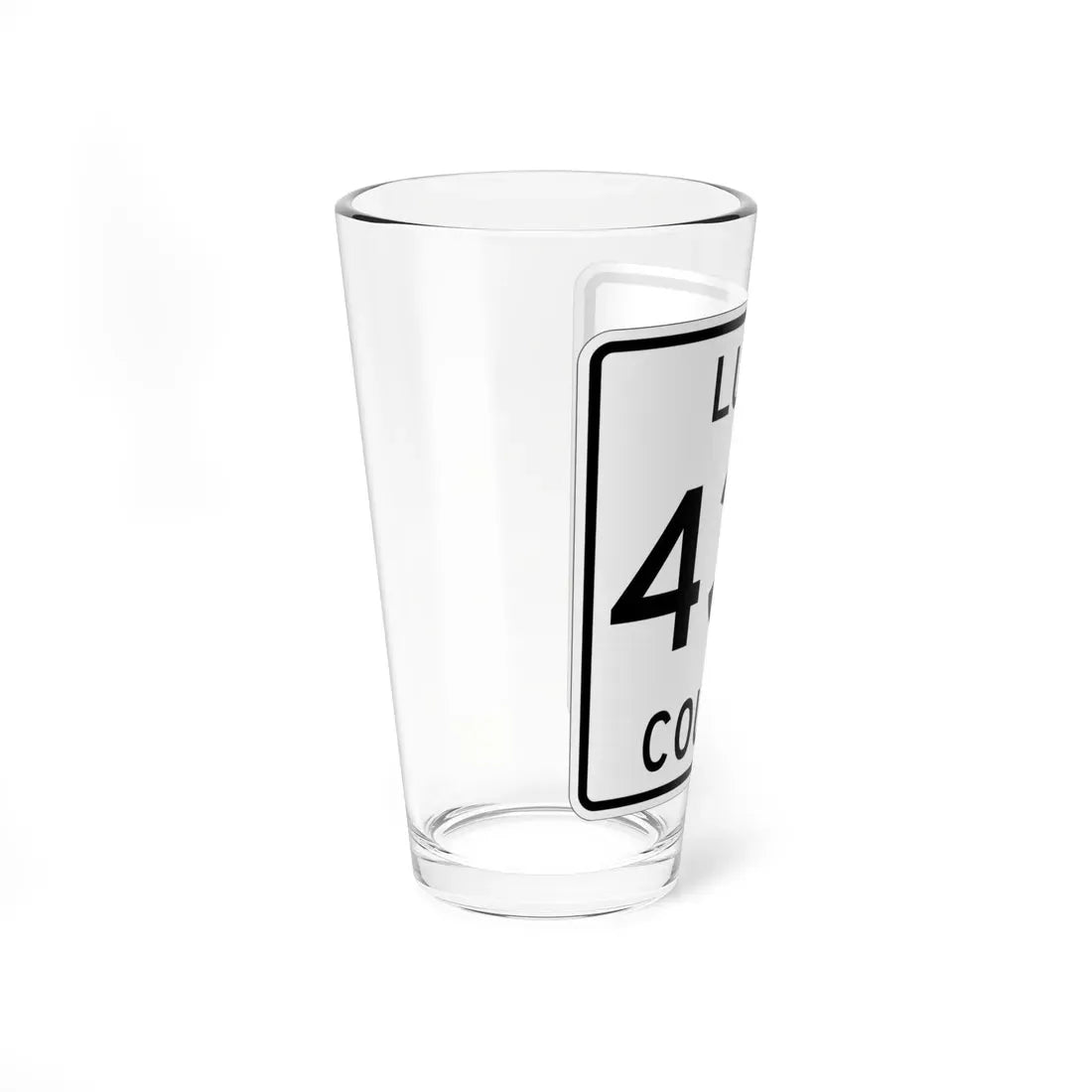 Michigan 437 Luce County (Michigan) (Road Sign) Pint Glass 16oz - Go Mug Yourself