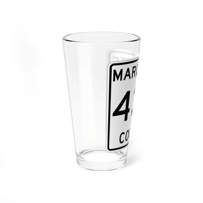 Michigan 438 Marquette County (Michigan) (Road Sign) Pint Glass 16oz - Go Mug Yourself