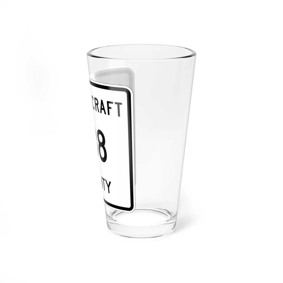 Michigan 438 Schoolcraft County (Michigan) (Road Sign) Pint Glss 16oz - Go Mug Yourself