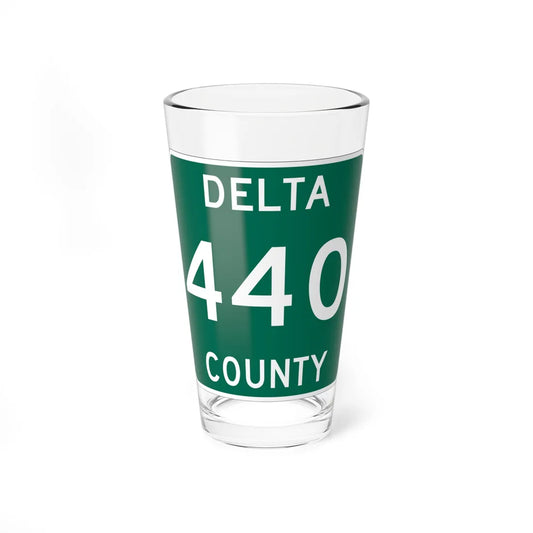 Michigan 440 Delta County (Michigan) (Road Sign) Pint Glss 16oz 16oz - Go Mug Yourself