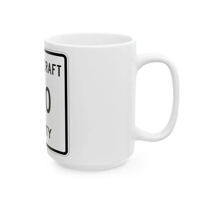 Michigan 440 Schoolcraft County (Michigan) (Road Sign) White Coffee Mug - Go Mug Yourself