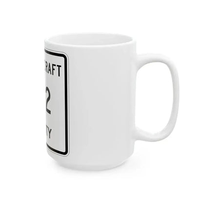 Michigan 442 Schoolcraft County (Michigan) (Road Sign) White Coffee Mug - Go Mug Yourself