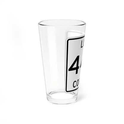 Michigan 444 Luce County (Michigan) (Road Sign) Pint Glass 16oz - Go Mug Yourself