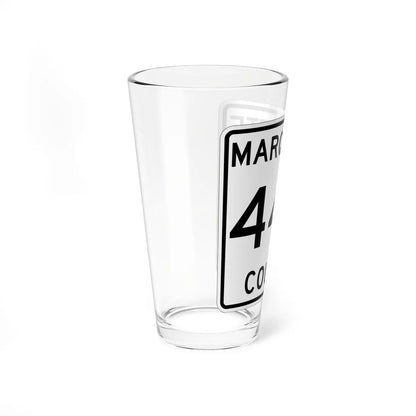 Michigan 444 Marquette County (Michigan) (Road Sign) Pint Glass 16oz - Go Mug Yourself