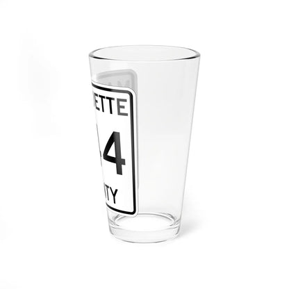 Michigan 444 Marquette County (Michigan) (Road Sign) Pint Glass 16oz - Go Mug Yourself