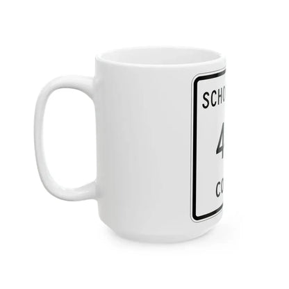 Michigan 446 Schoolcraft County (Michigan) (Road Sign) White Coffee Mug - Go Mug Yourself