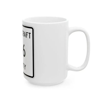 Michigan 446 Schoolcraft County (Michigan) (Road Sign) White Coffee Mug - Go Mug Yourself