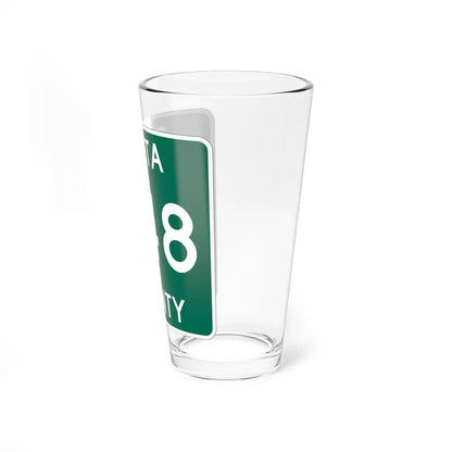 Michigan 448 Delta County (Michigan) (Road Sign) Pint Glass 16oz - Go Mug Yourself