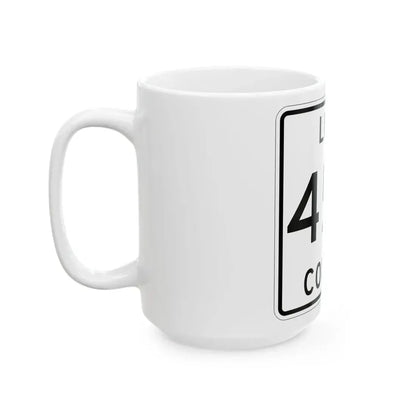 Michigan 452 Luce County (Michigan) (Road Sign) White Coffee Mug - Go Mug Yourself