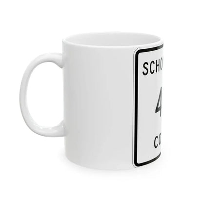 Michigan 453 Schoolcraft County (Michigan) (Road Sign) White Coffee Mug - Go Mug Yourself