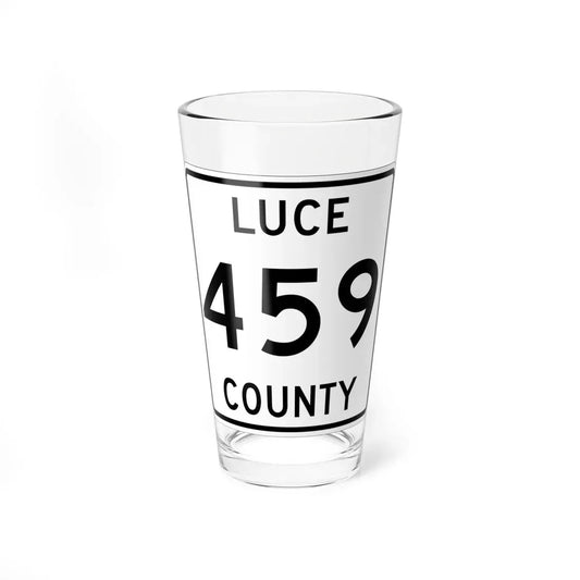 Michigan 459 Luce County (Michigan) (Road Sign) Pint Glass 16oz 16oz - Go Mug Yourself