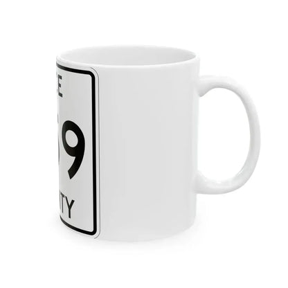 Michigan 459 Luce County (Michigan) (Road Sign) White Coffee Mug - Go Mug Yourself