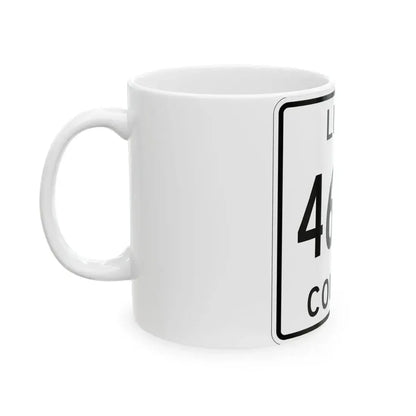 Michigan 462W Luce County (Michigan) (Road Sign) White Coffee Mug - Go Mug Yourself