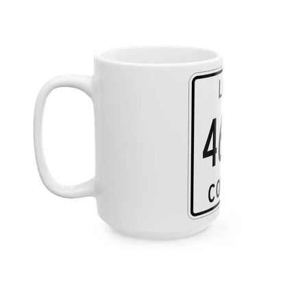 Michigan 462W Luce County (Michigan) (Road Sign) White Coffee Mug - Go Mug Yourself