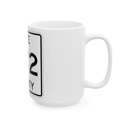 Michigan 472 Luce County (Michigan) (Road Sign) White Coffee Mug - Go Mug Yourself