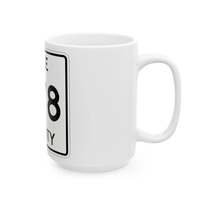 Michigan 478 Luce County (Michigan) (Road Sign) White Coffee Mug - Go Mug Yourself