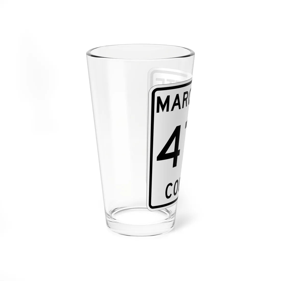 Michigan 478 Marquette County (Michigan) (Road Sign) Pint Glss 16oz - Go Mug Yourself