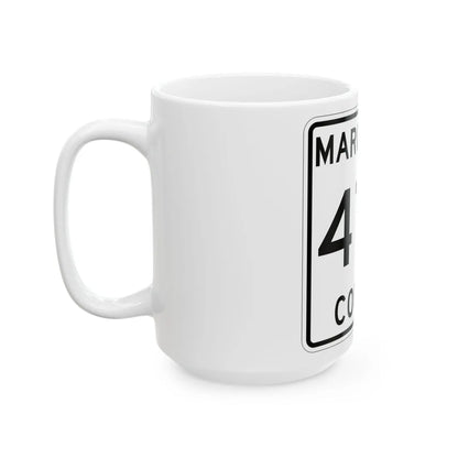 Michigan 478 Marquette County (Michigan) (Road Sign) White Coffee Mug - Go Mug Yourself