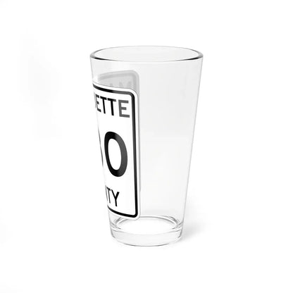 Michigan 480 Marquette County (Michigan) (Road Sign) Pint Glass 16oz - Go Mug Yourself