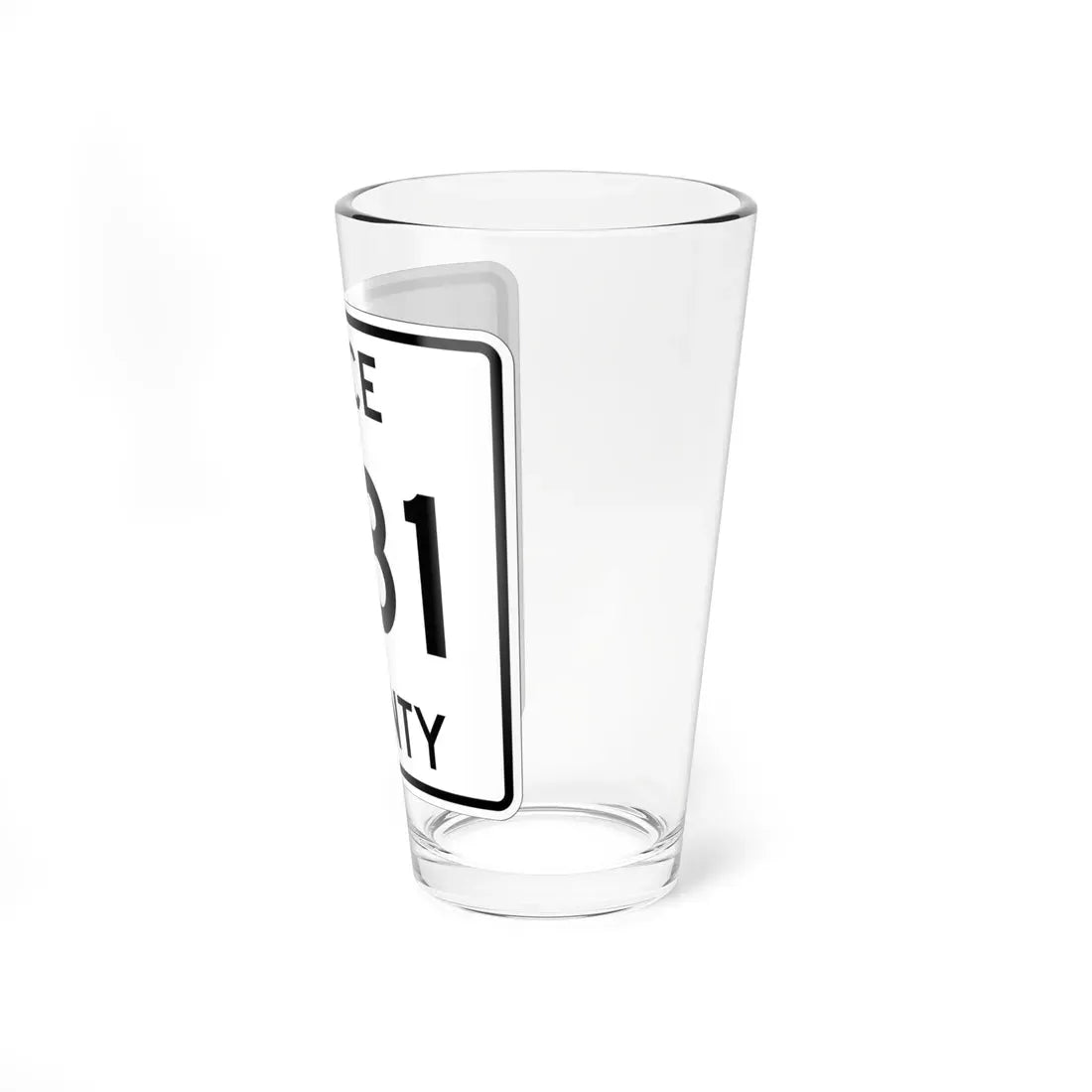 Michigan 481 Luce County (Michigan) (Road Sign) Pint Glass 16oz - Go Mug Yourself