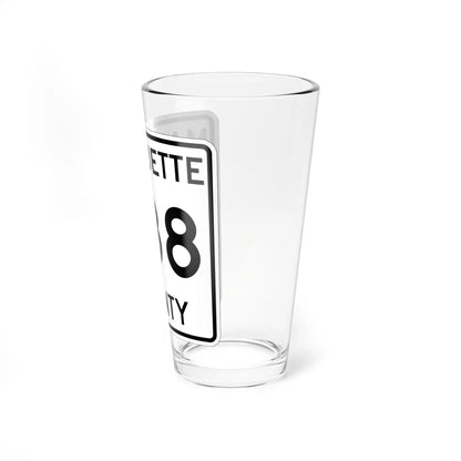 Michigan 488 Marquette County (Michigan) (Road Sign) Pint Glss 16oz - Go Mug Yourself