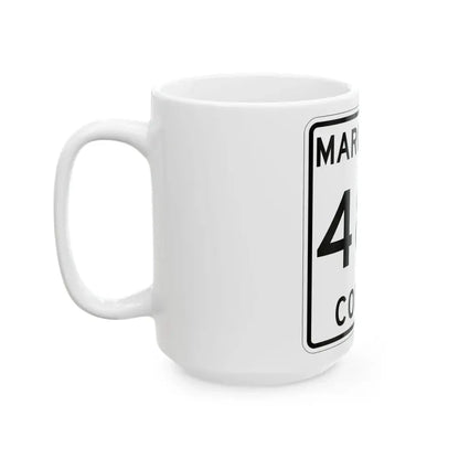 Michigan 488 Marquette County (Michigan) (Road Sign) White Coffee Mug - Go Mug Yourself