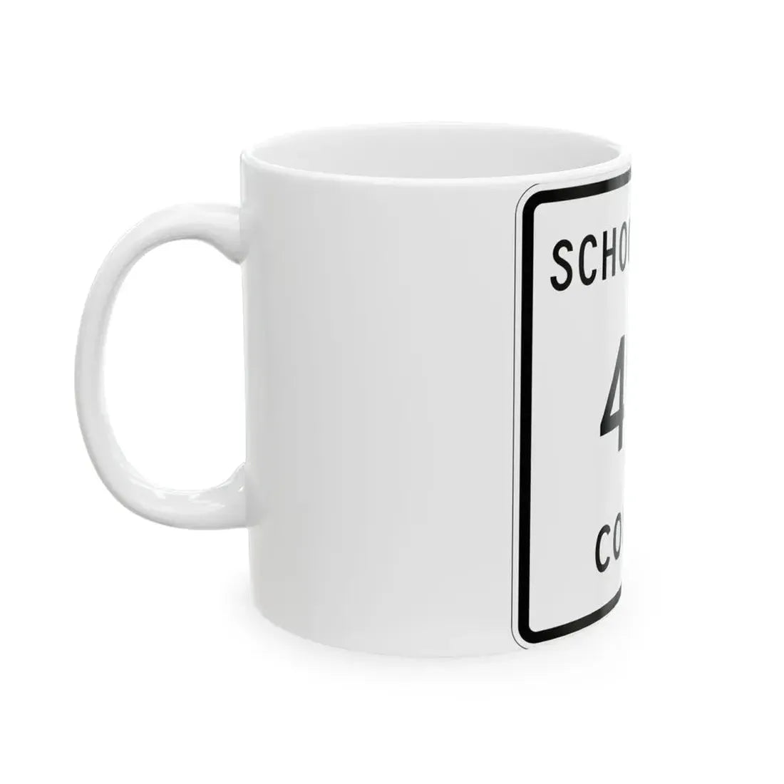 Michigan 498 Schoolcraft County (Michigan) (Road Sign) White Coffee Mug - Go Mug Yourself